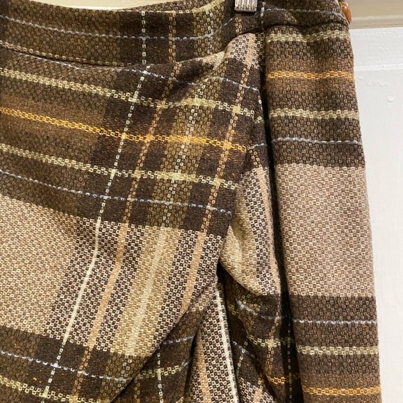 Cartonnier Plaid Wool Blend Pencil Skirt - Picture 2 of 8